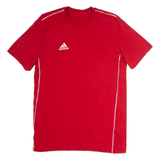 ADIDAS Mens T-Shirt Red Crew Neck S