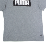 PUMA Mens T-Shirt Grey Crew Neck L