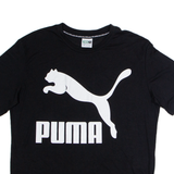 PUMA Womens T-Shirt Black Crew Neck UK 12