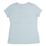 ADIDAS Womens T-Shirt Blue Crew Neck S