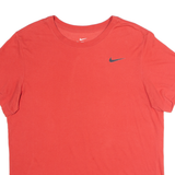 NIKE Mens T-Shirt Red Crew Neck M