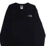 THE NORTH FACE Mens T-Shirt Black Long Sleeve Crew Neck S