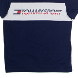 TOMMY SPORT Mens T-Shirt Blue Crew Neck S