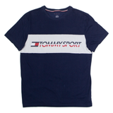 TOMMY SPORT Mens T-Shirt Blue Crew Neck S