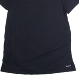 ADIDAS Womens T-Shirt Black V-Neck L