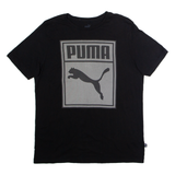 PUMA Mens T-Shirt Black Crew Neck M