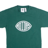 ADIDAS ORIGINALS Mens T-Shirt Green Crew Neck XXS