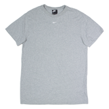 NIKE Mens T-Shirt Grey Crew Neck M