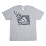 ADIDAS Mens T-Shirt Grey Crew Neck M