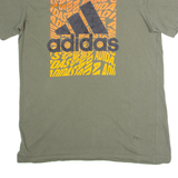 ADIDAS Mens T-Shirt Green Crew Neck S