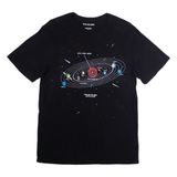 TRUE RELIGION Galaxy Print Mens T-Shirt Black Crew Neck S