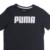 PUMA Mens T-Shirt Grey Crew Neck S