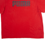 PUMA Mens T-Shirt Red Crew Neck 2XL