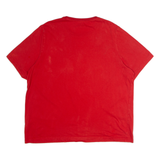 PUMA Mens T-Shirt Red Crew Neck 2XL