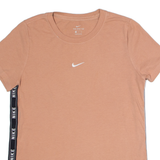 NIKE Womens T-Shirt Pink Crew Neck XS
