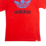 ADIDAS ORIGINALS Mens T-Shirt Red Crew Neck S