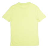 CALVIN KLEIN Mens T-Shirt Yellow Crew Neck XS
