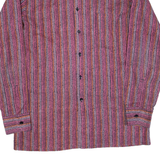 TORERO Mens Shirt Pink Striped Long Sleeve S