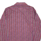 TORERO Mens Shirt Pink Striped Long Sleeve S