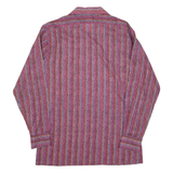 TORERO Mens Shirt Pink Striped Long Sleeve S