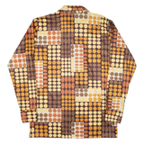PETER WERTH Mens Shirt Yellow Spotted Long Sleeve M