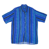 MARC THOMBARD Mens Shirt Blue Striped L