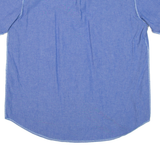 Womens Plain Shirt Blue 90s L