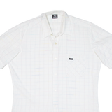 DINO CARINO Mens Shirt White Check M