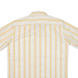 Mens Shirt Yellow Striped L