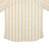 Mens Shirt Yellow Striped L