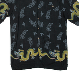 SOUTH BAY Mens Shirt Green Crazy Pattern XL