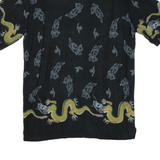 SOUTH BAY Mens Shirt Green Crazy Pattern XL