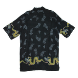 SOUTH BAY Mens Shirt Green Crazy Pattern XL