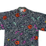 Womens Shirt Blue Crazy Pattern L