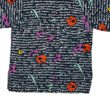 Womens Shirt Blue Crazy Pattern L