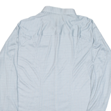 Mens Shirt Blue Crazy Pattern Long Sleeve S