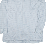 Mens Shirt Blue Crazy Pattern Long Sleeve S