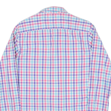 TOMMY HILFIGER Mens Shirt Pink Check Long Sleeve S