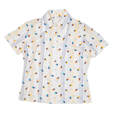Womens Shirt White Spotted S