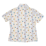 Womens Shirt White Spotted S