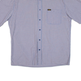 WRANGLER Mens Shirt Blue Check L