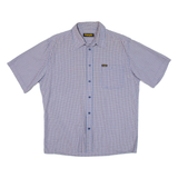 WRANGLER Mens Shirt Blue Check L