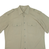 Mens Plain Shirt Green XL