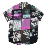 Mens Shirt Pink Crazy Pattern M