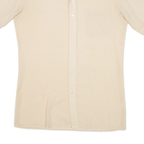 Mens Plain Shirt Yellow M