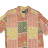 PULL & BEAR Mens Shirt Pink Paisley L