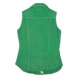 TEDDY'S Mens Denim Shirt Green Sleeveless S