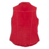 TEDDY'S Mens Denim Shirt Red Sleeveless S