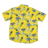 SCS Mens Hawaiian Shirt Yellow Floral XL