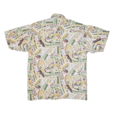 DRIVER JEANS Mens Shirt Beige Crazy Pattern M